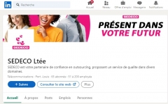 Page LinkedIn de SEDECO